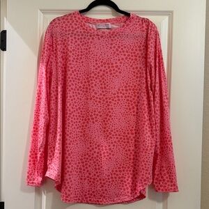 Vibrant Pink Polka Dot Blouse